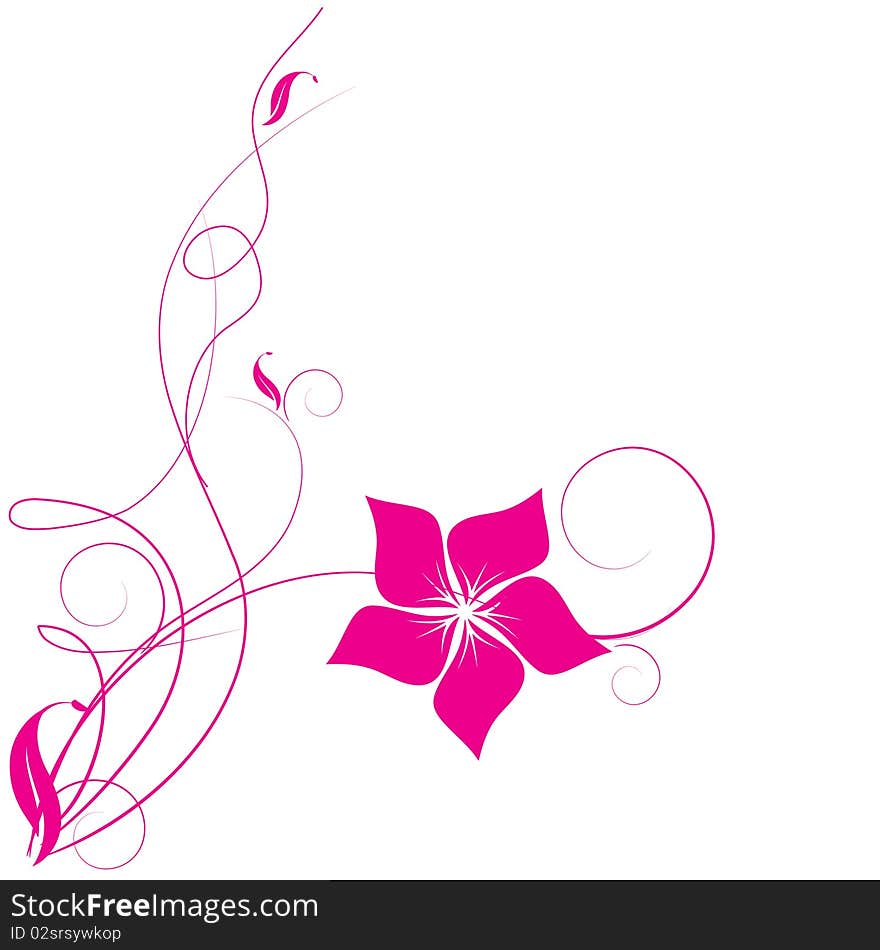 Abstract flowers background with place for your text. Abstract flowers background with place for your text