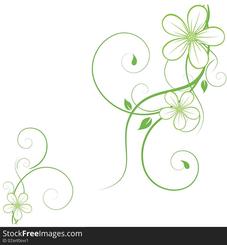 Abstract flowers background with place for your text. Abstract flowers background with place for your text