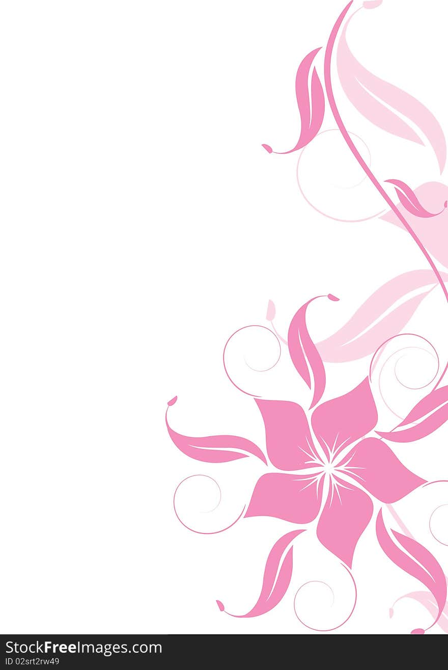 Abstract flowers background with place for your text. Abstract flowers background with place for your text