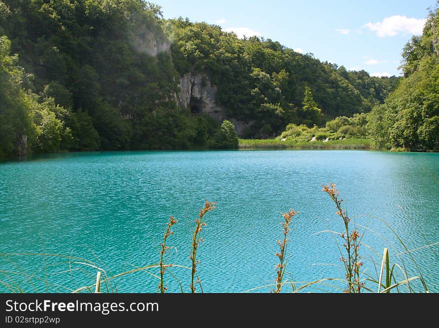 Plitvice national park lake Croatia