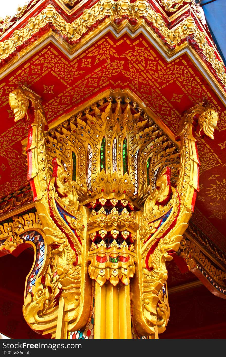 Thai Stupa in Wat Chanasongkram