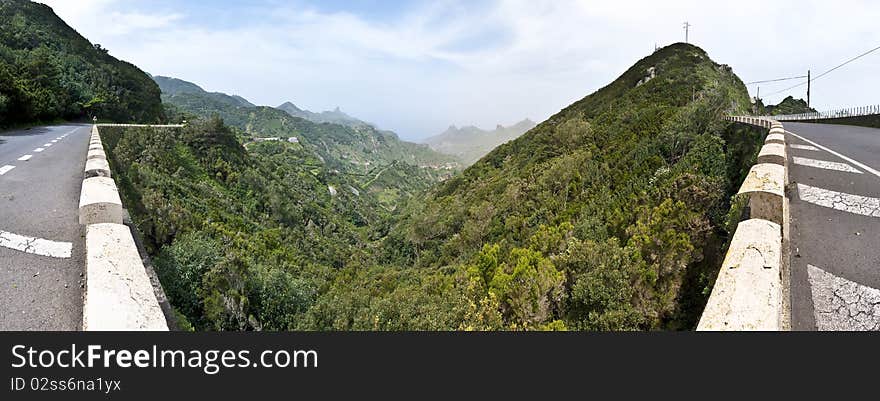 Bailadero route viewpoint 14 kilometers from Cristobal de la Laguna