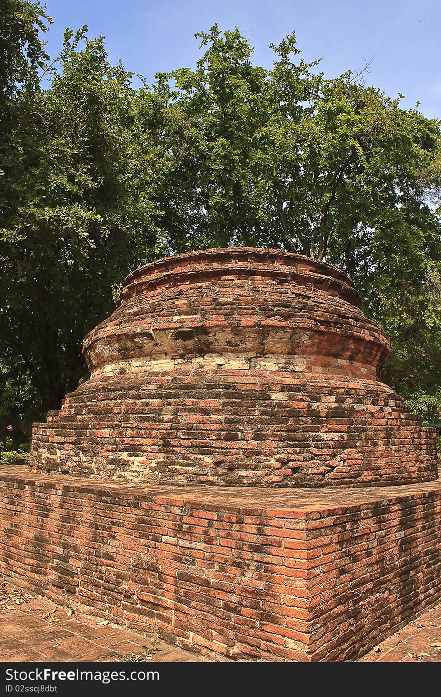 Pagoda in Ayuthaya center of Thialand