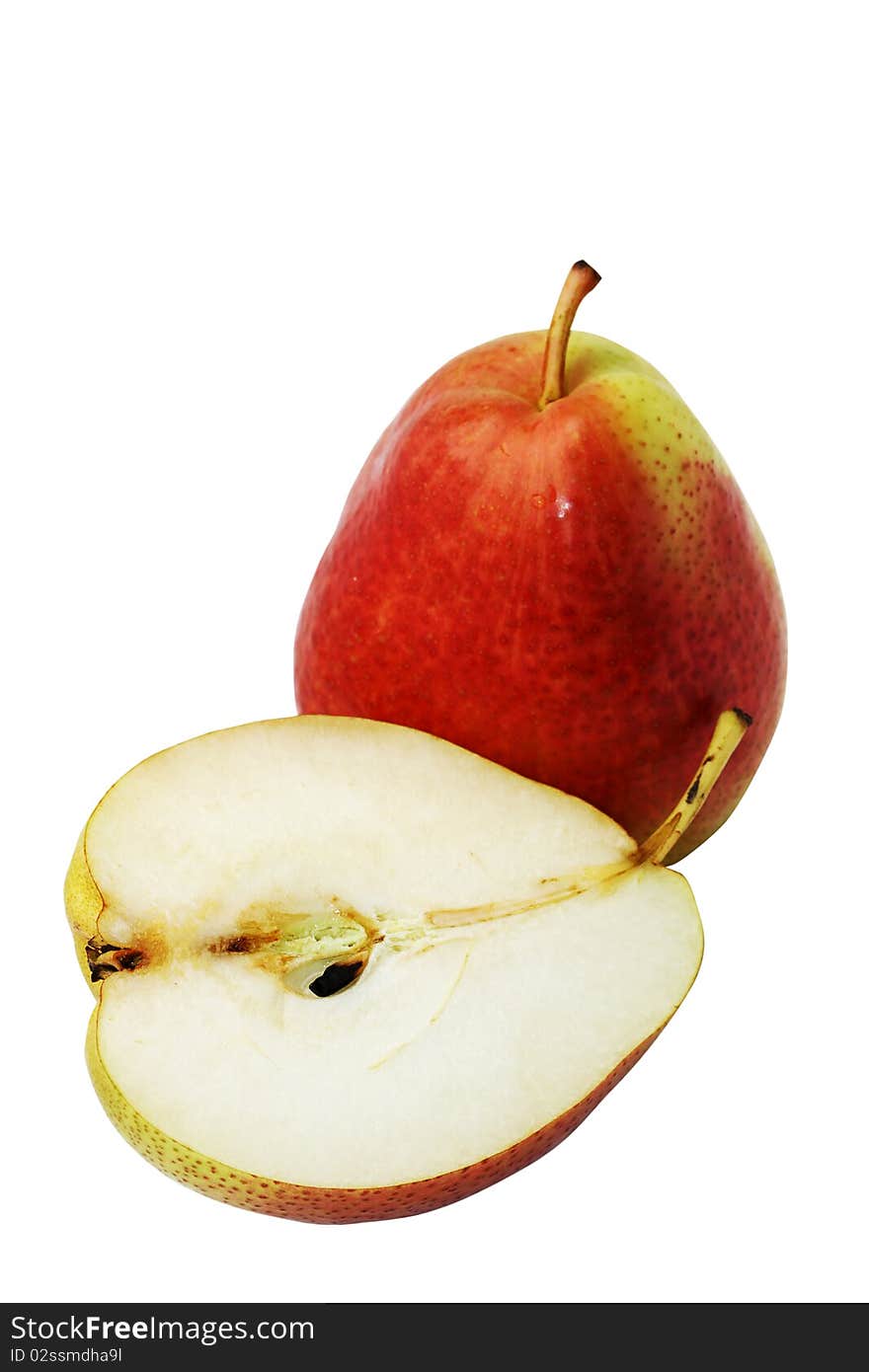 Two ripe pear