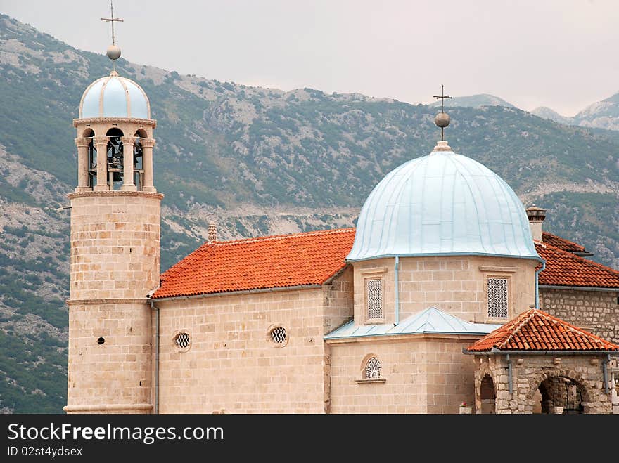 Old dome in Kotor bay(Montenegro). Old dome in Kotor bay(Montenegro)