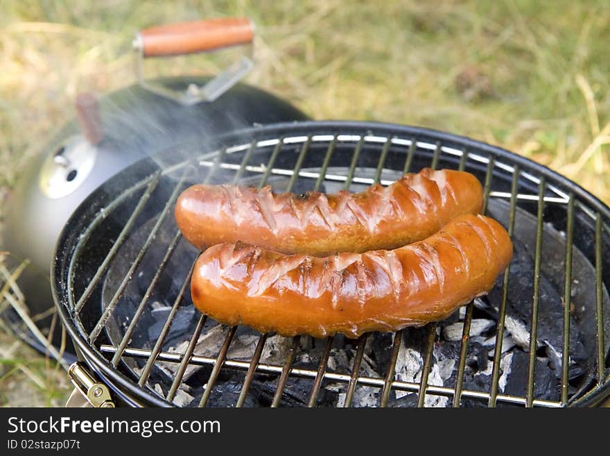 Two Grilled Sausages