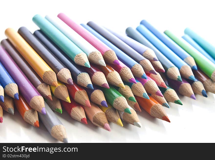 Colouring Pencils All Stacked Up