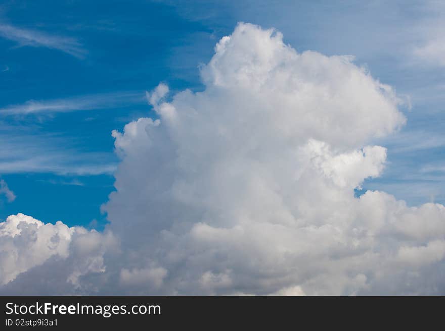 White fluffy clouds