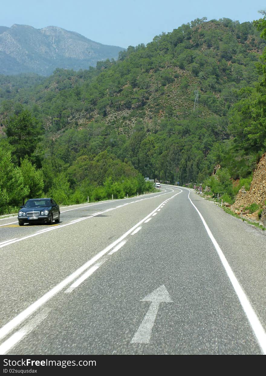 Road In High Mountains