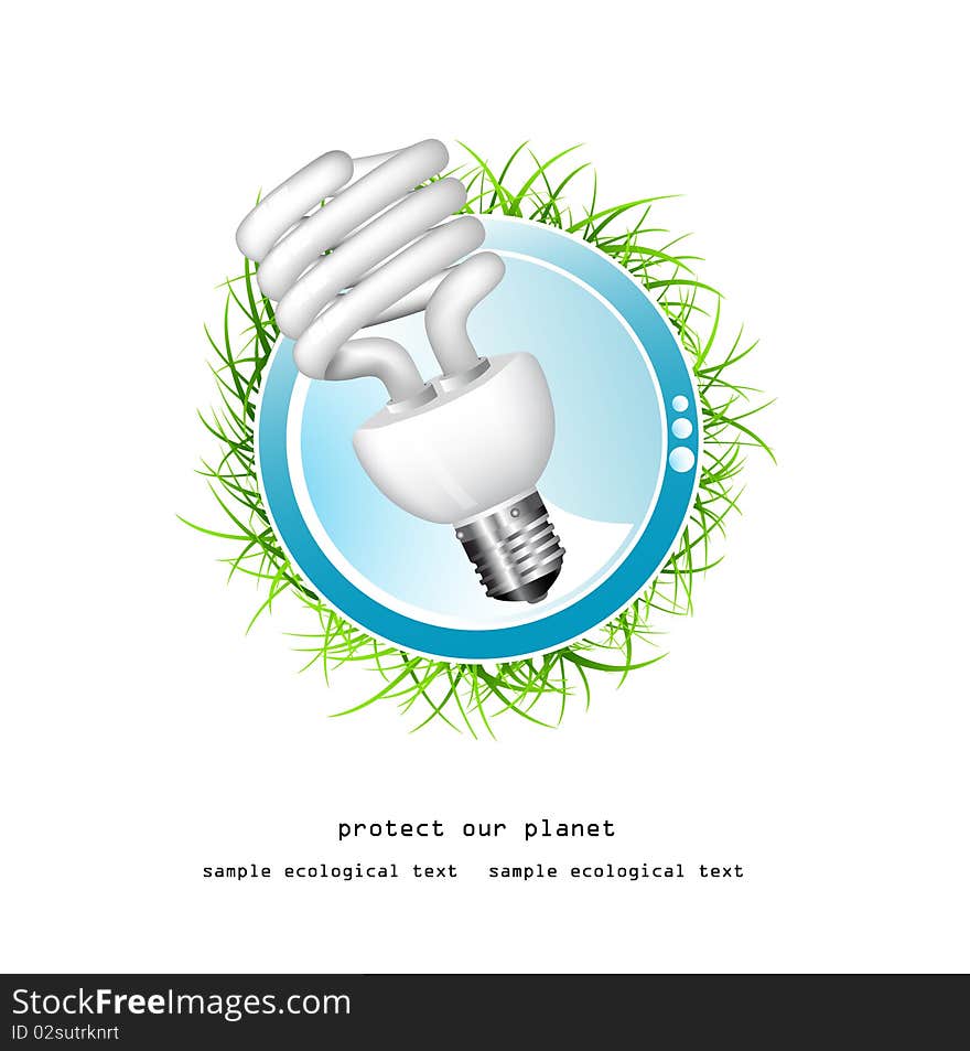 Economical bulb  new vector illustration