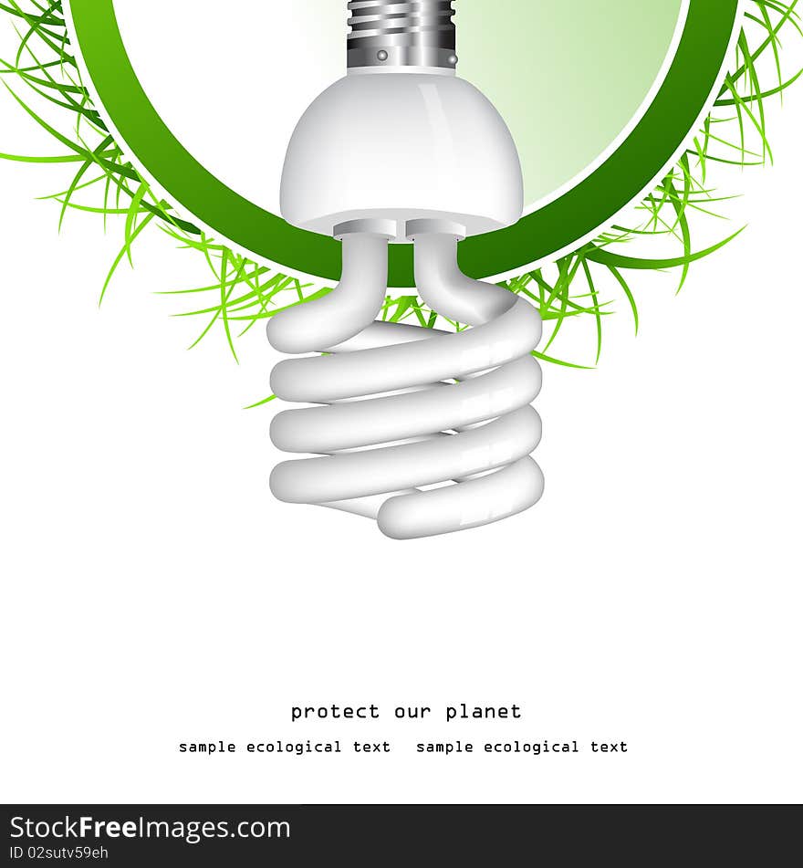 Economical bulb background image vector