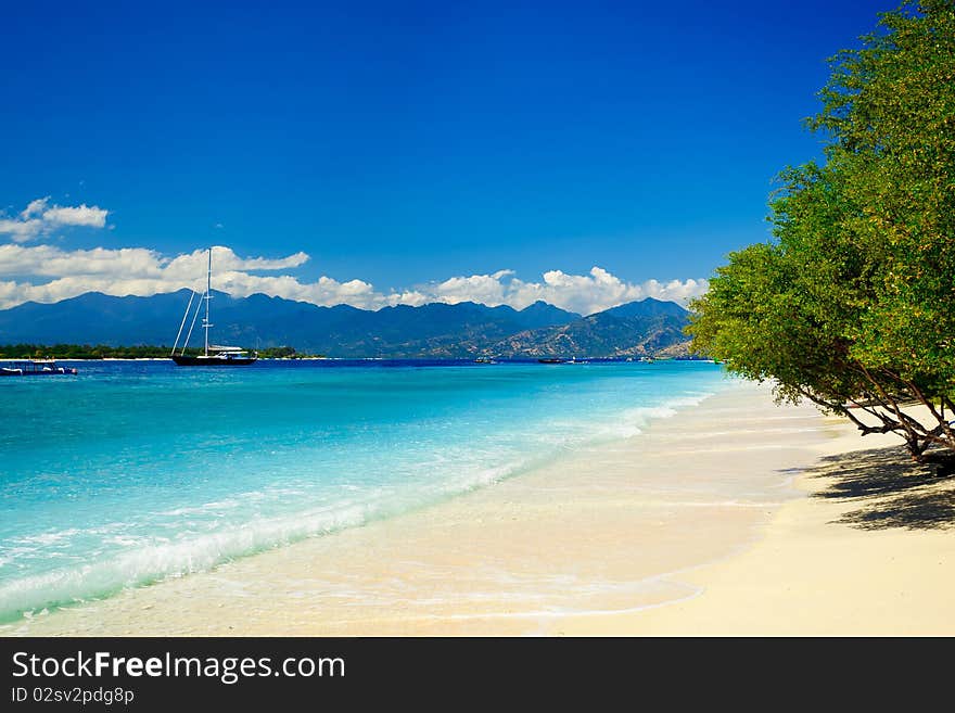 Summertime at the beach. Indonesia