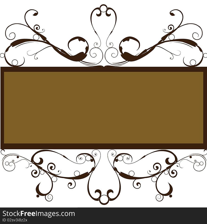 Floral frame background