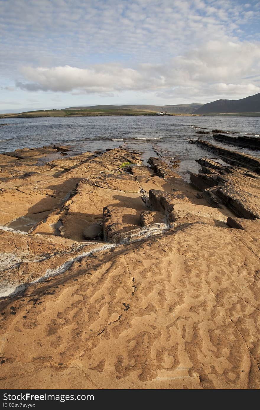 Graemsay and Hoy Islands viewed from Stromness; Orkney Islands; Scotland