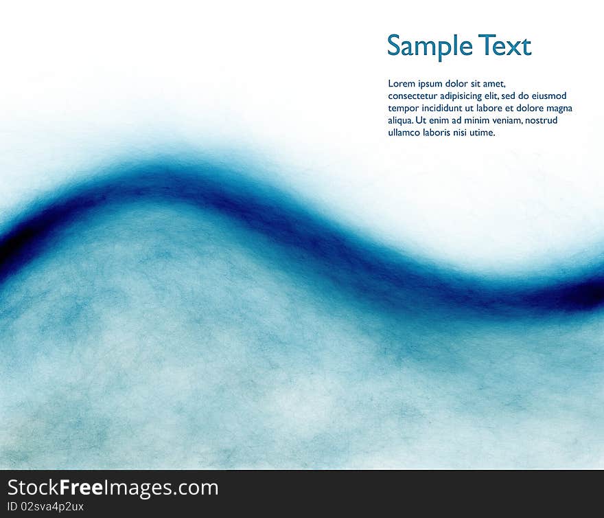 Abstract furry textured stripe with sample text. Abstract furry textured stripe with sample text