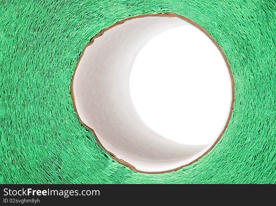 Toilet Paper Green Close Up