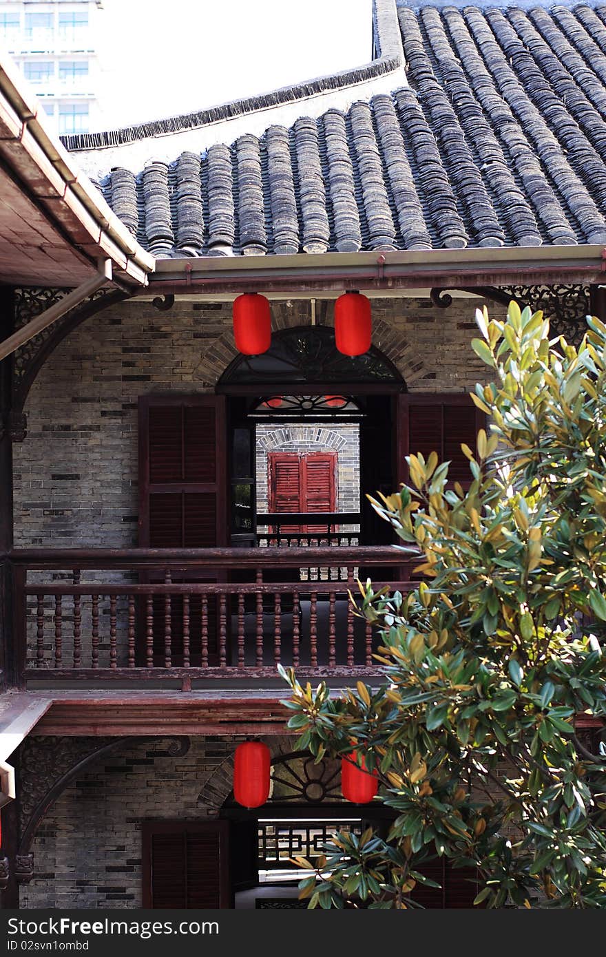 A famous traditional Chinese garden in Yangzhou, Jiangsu