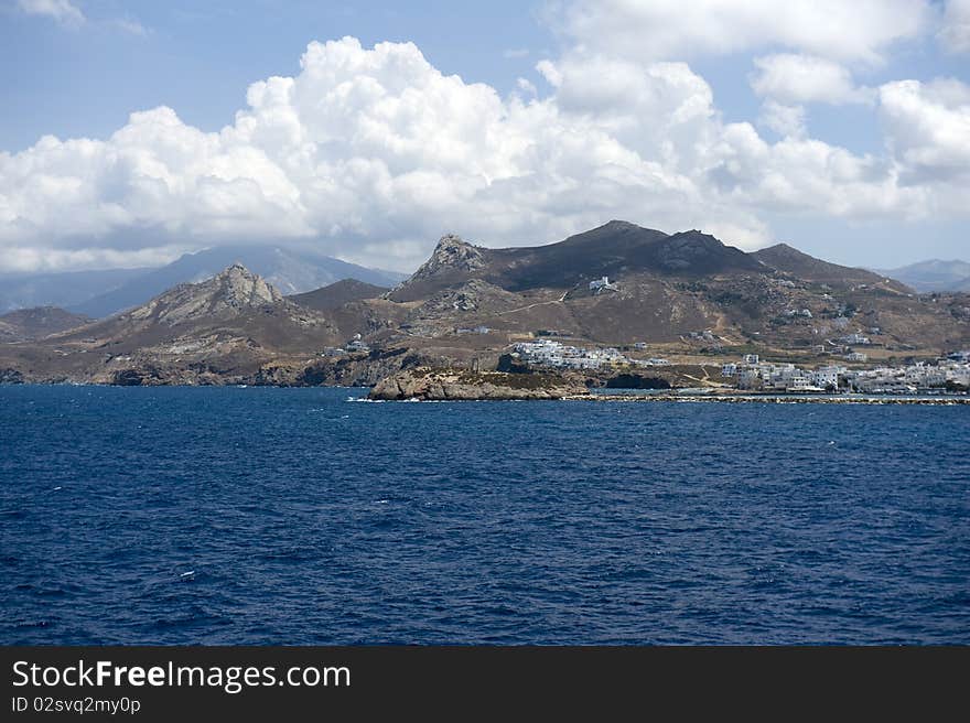 Sea view in the aegean sea