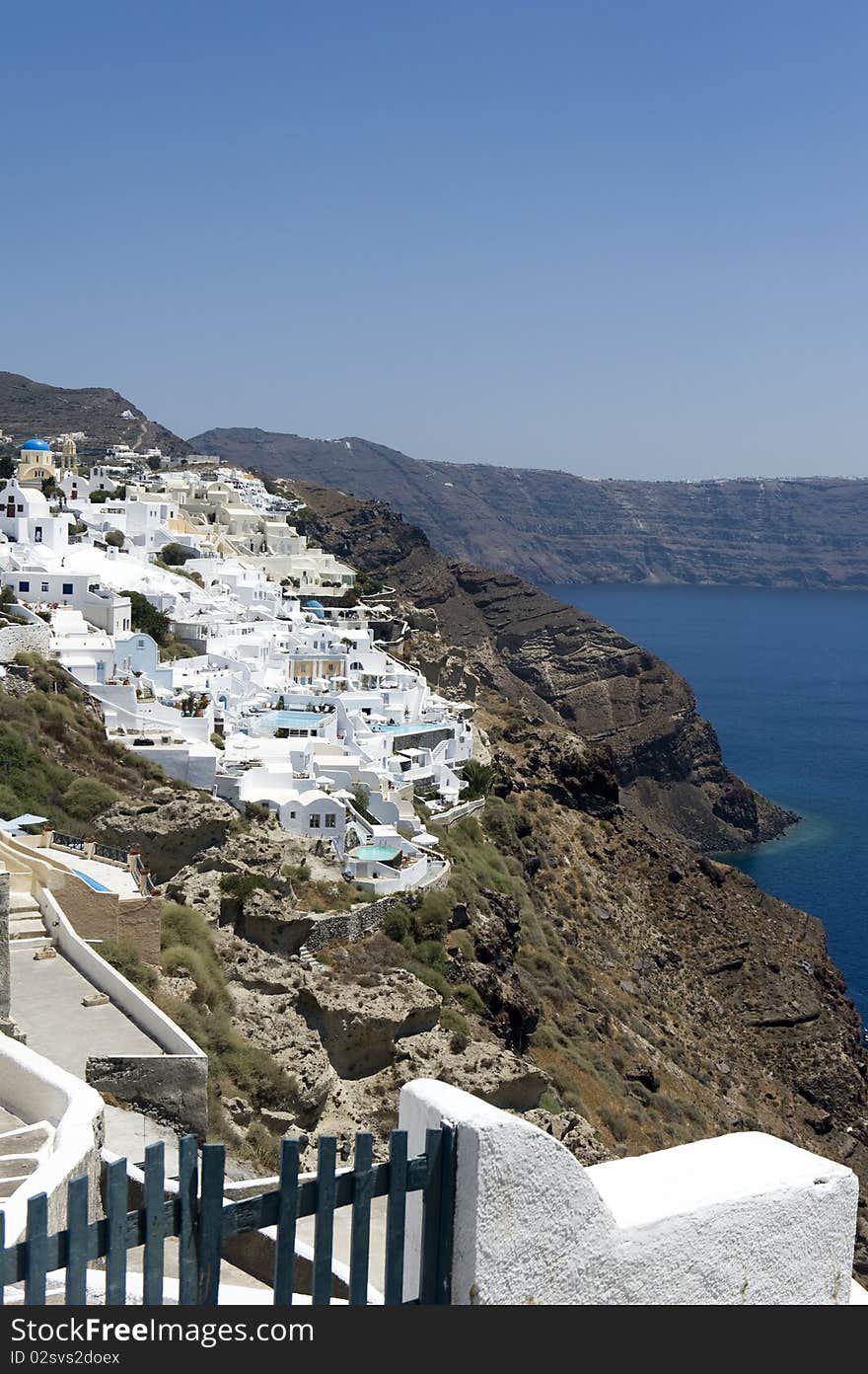 Gorgeous view of romantic Santorini