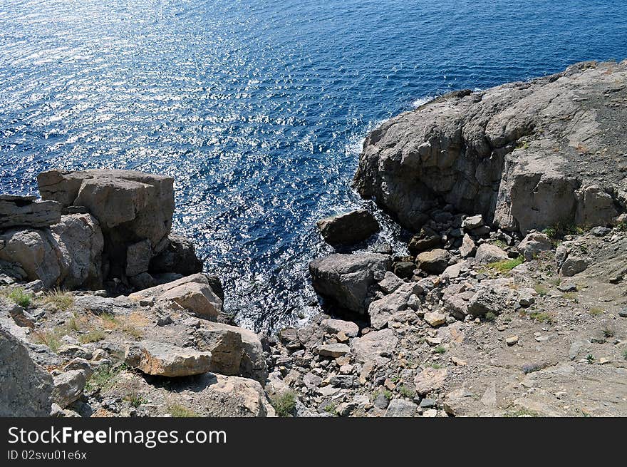 Beautiful sea with rocks