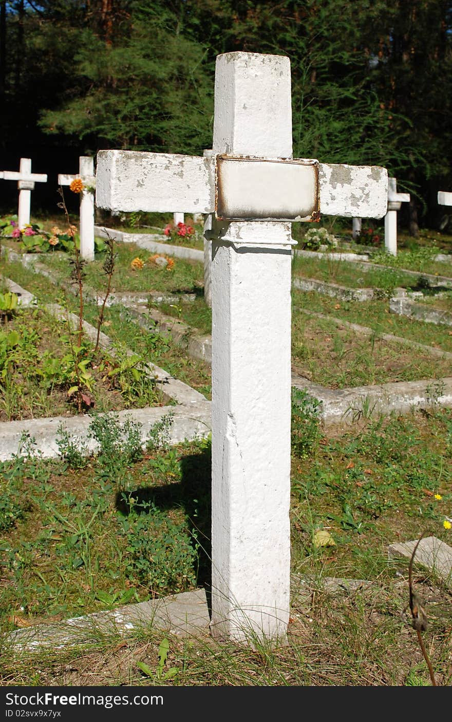 Polish military cemetery from World War II