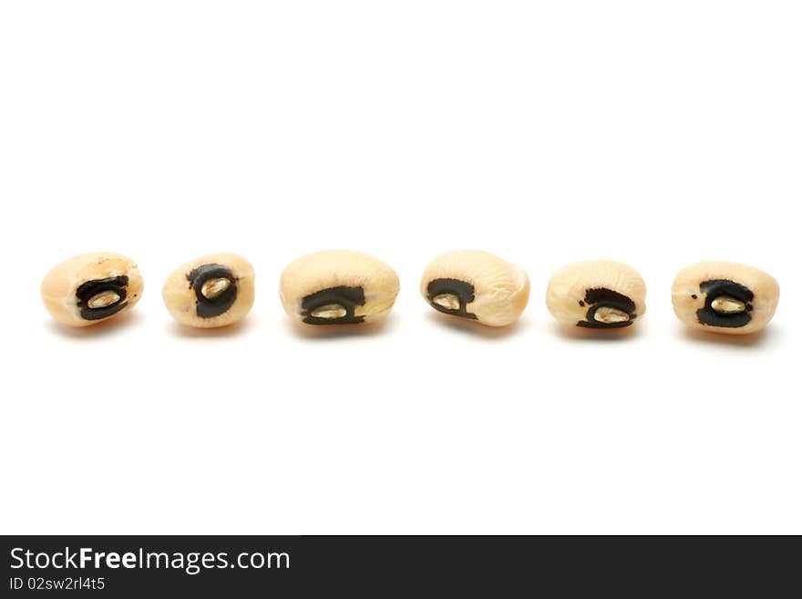 6 grains of Black eye beans