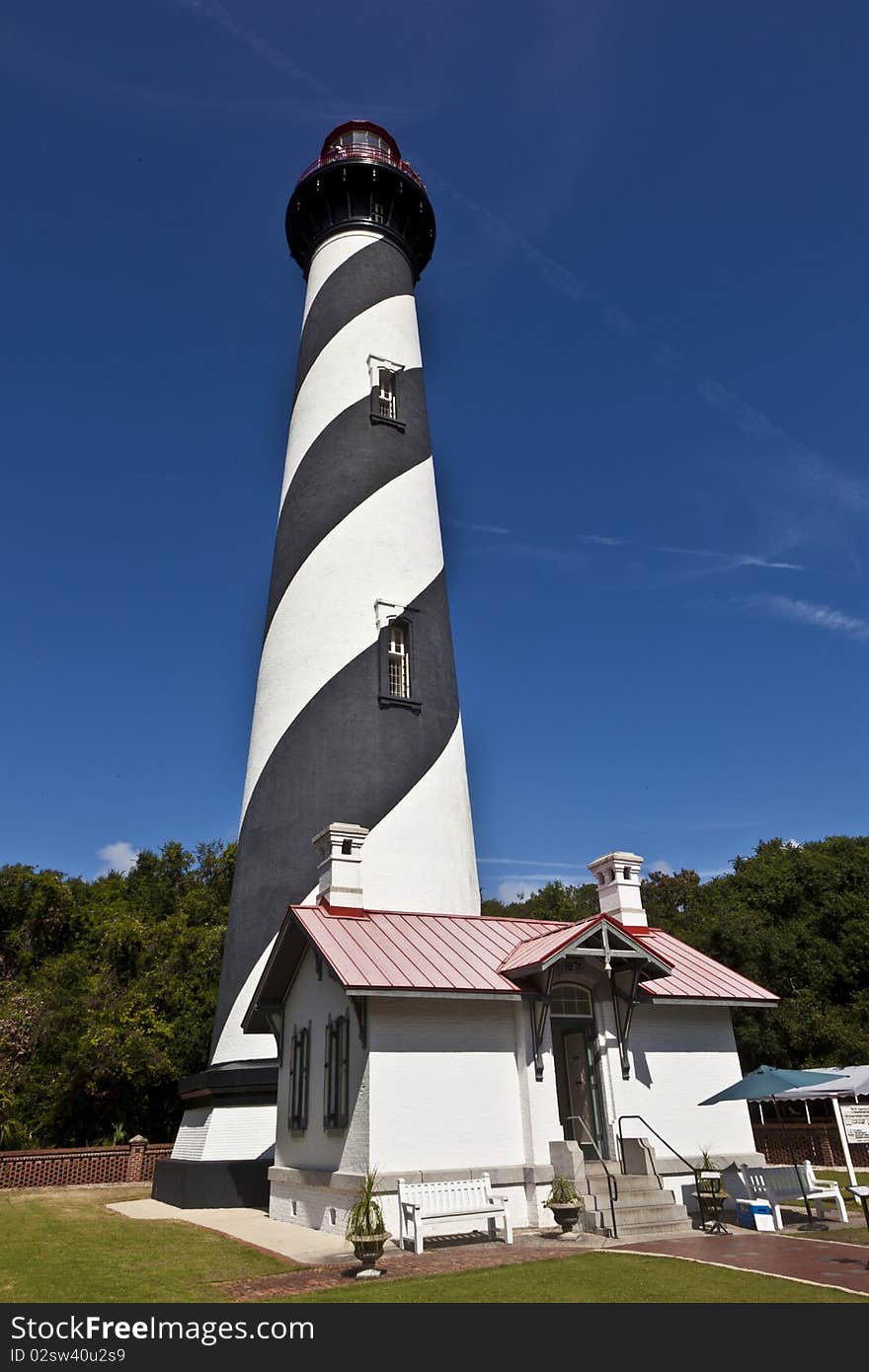 Beautiful lighthouse from Sankt Augustine