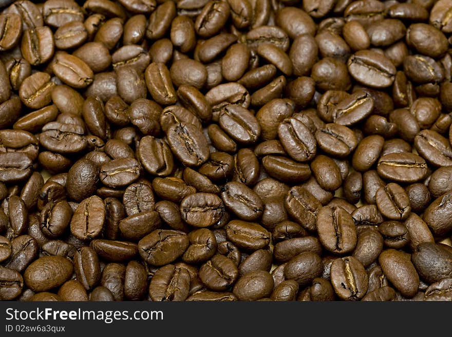 Brown Background with coffee bean