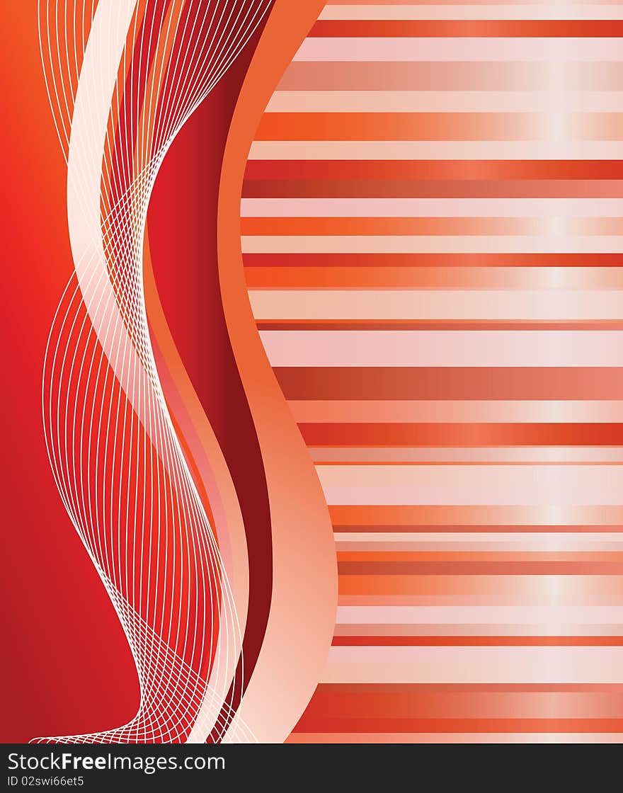 Abstract red background. Vector illustration