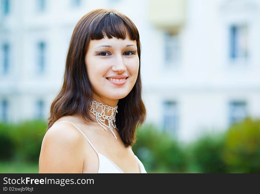 Portrait Of Naturally Beautiful Woman In Her Twent