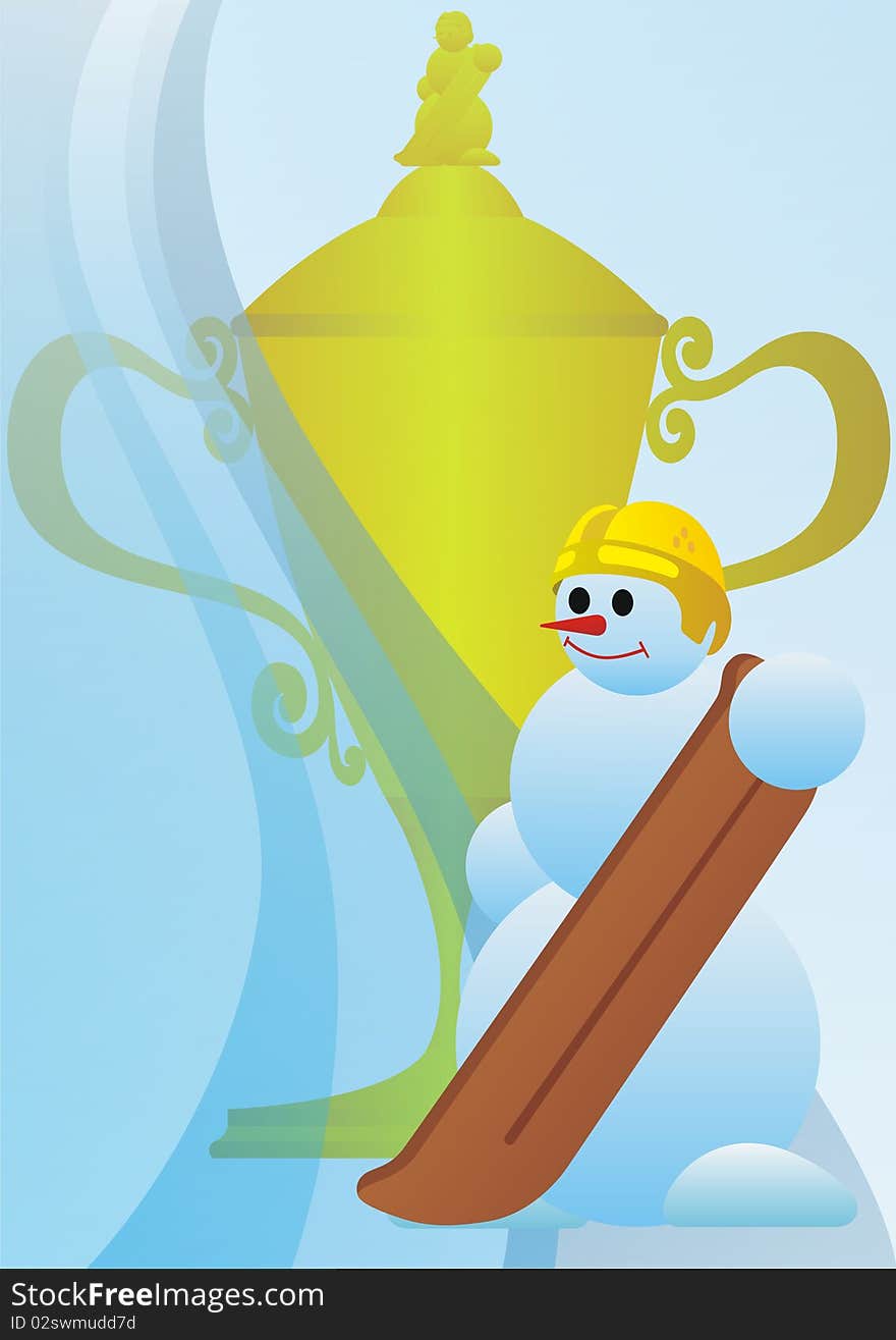 Prize Cup snowboarder.