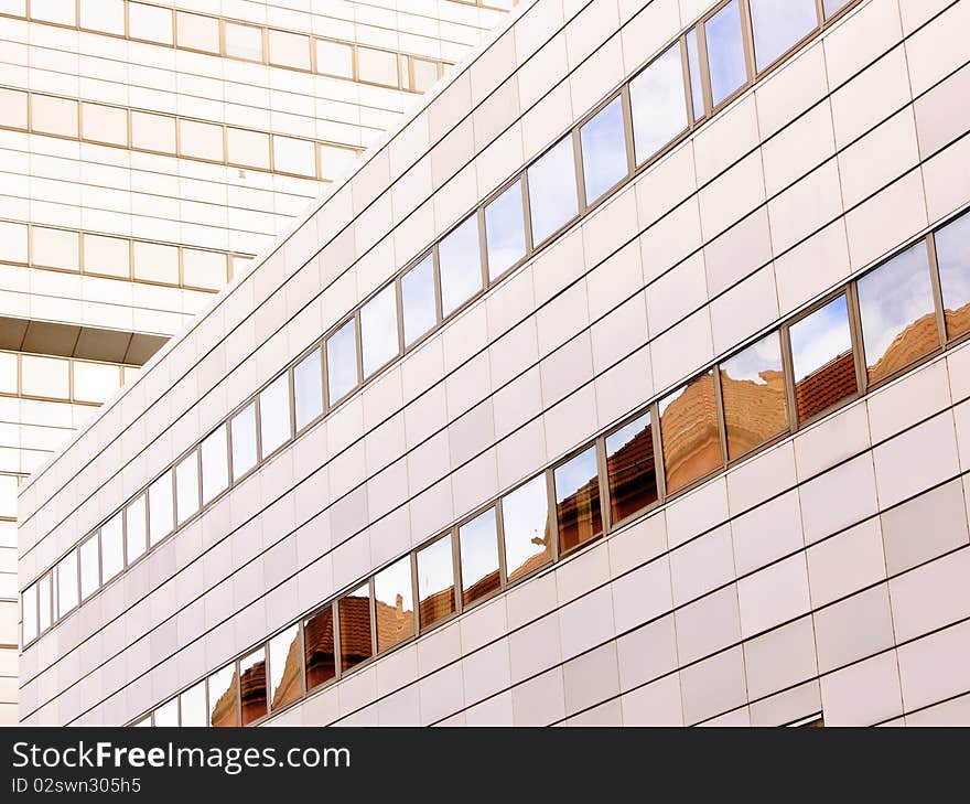 Detail of a bussines building. Detail of a bussines building