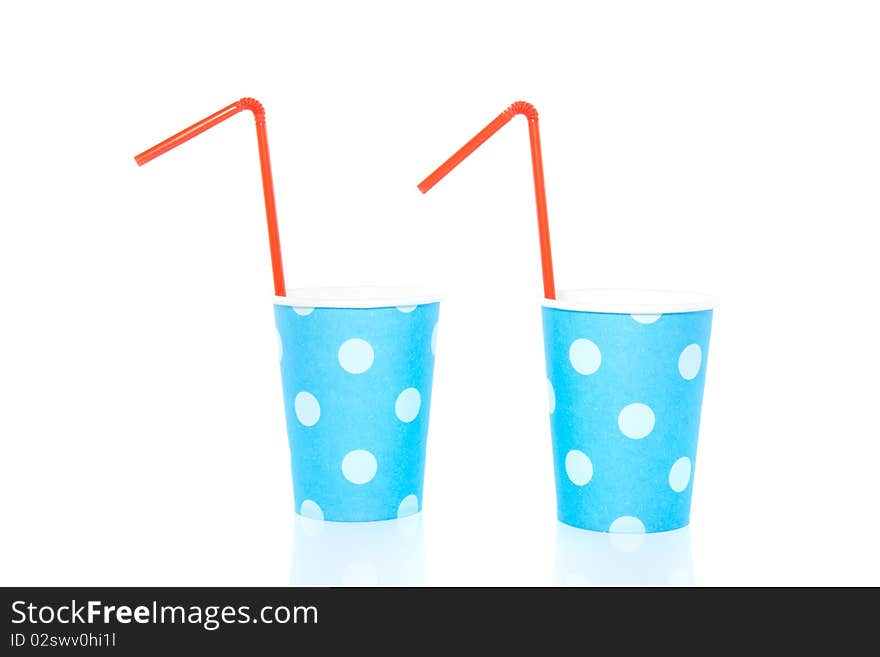 Cheerful Drinking Cups With Straws