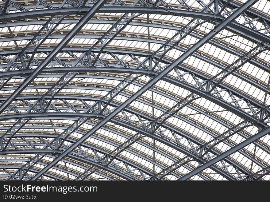 Roof of St Pancras International Railway Station; London. Roof of St Pancras International Railway Station; London