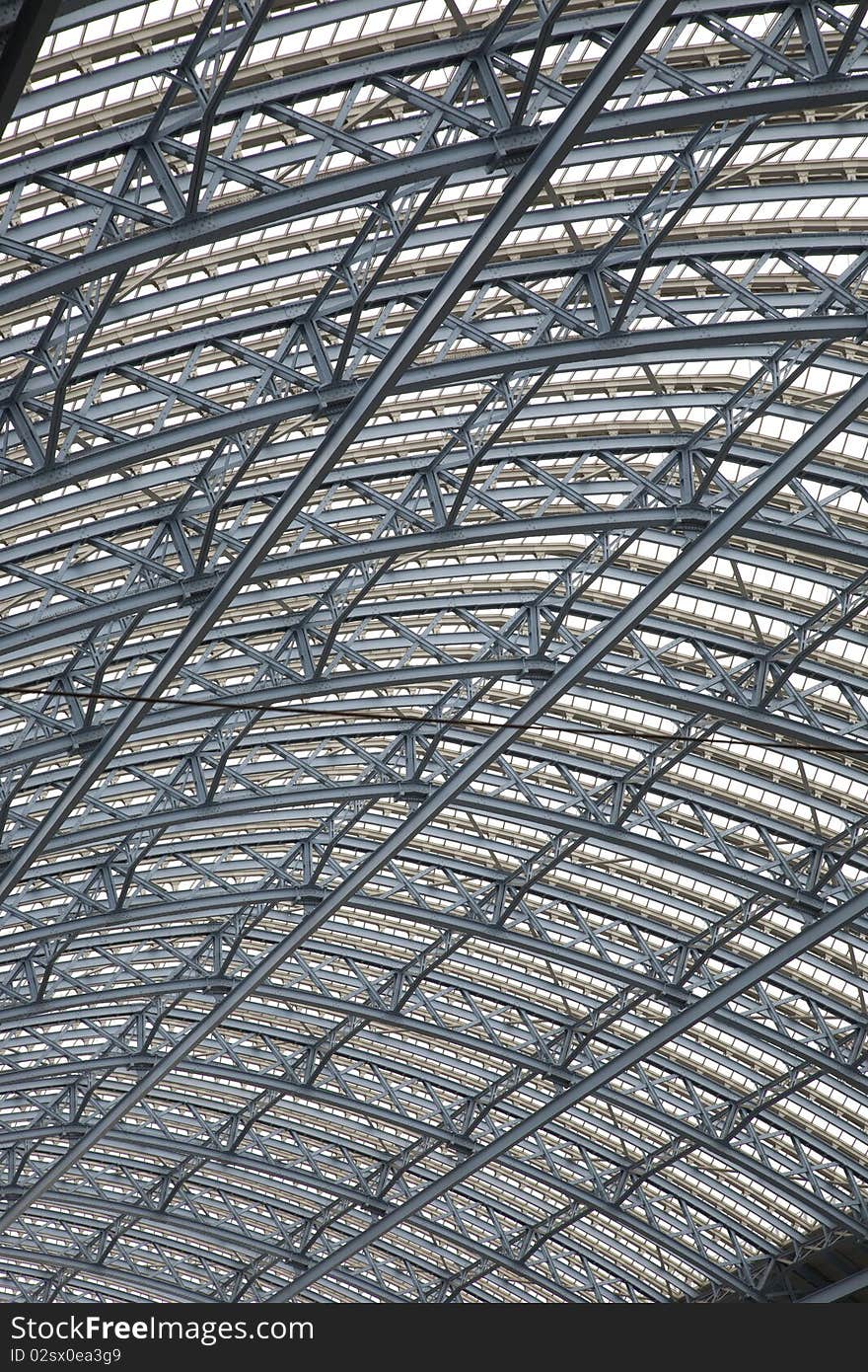 Roof of St Pancras International Railway Station; London. Roof of St Pancras International Railway Station; London