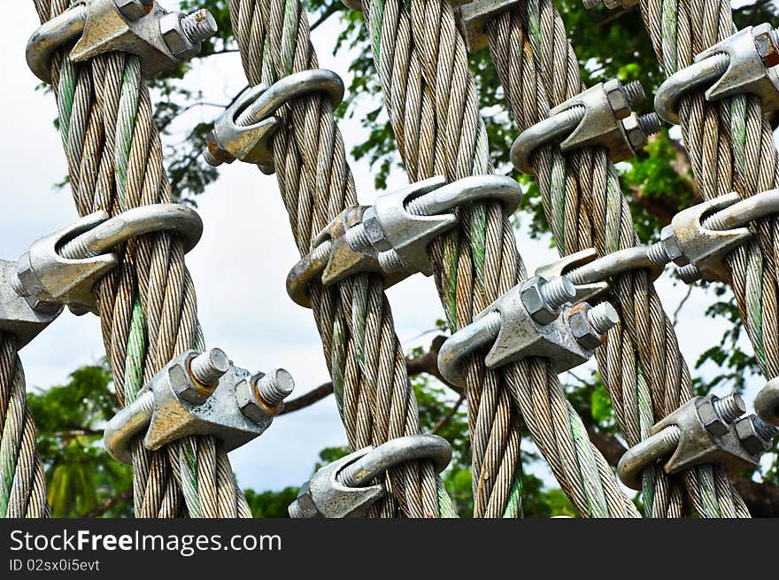 Knot and cable band of the bridge