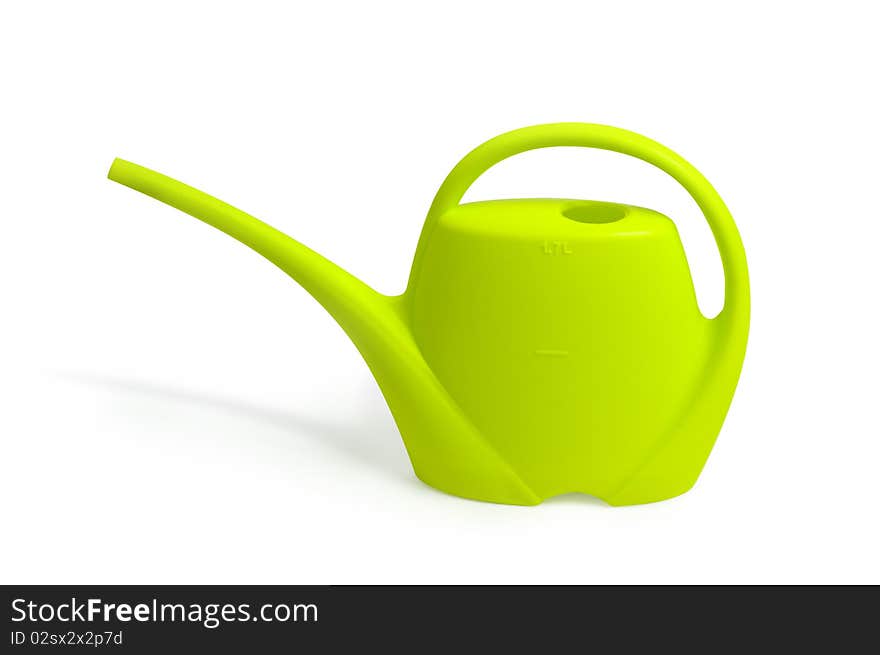 Green watering can