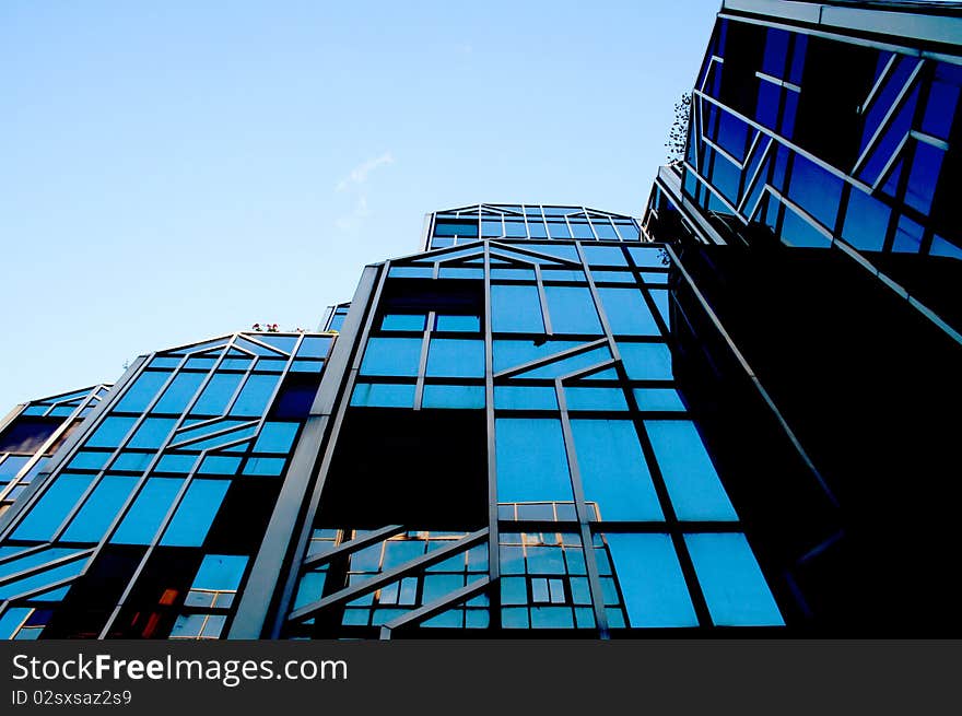 Blue Glass Skyscraper