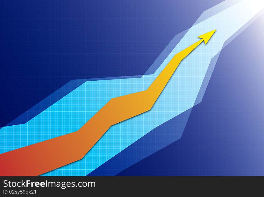 Business graph for your success business