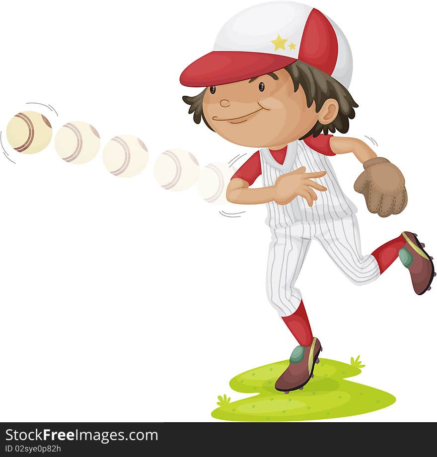 A Boy Throwing Ball