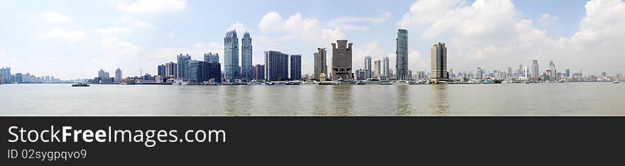 Panoramic view of shanghai,china. Panoramic view of shanghai,china