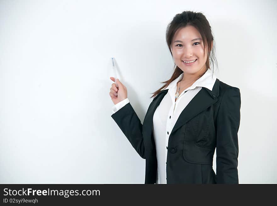 A Smiling business girl