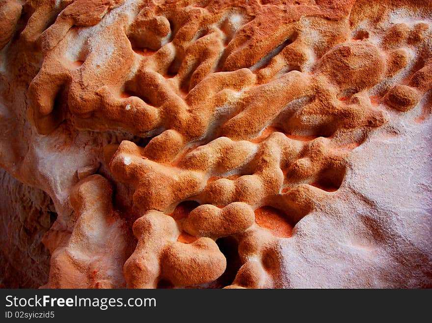 Detail of the unique rocks at Rainbow Valley, Australia. Detail of the unique rocks at Rainbow Valley, Australia.