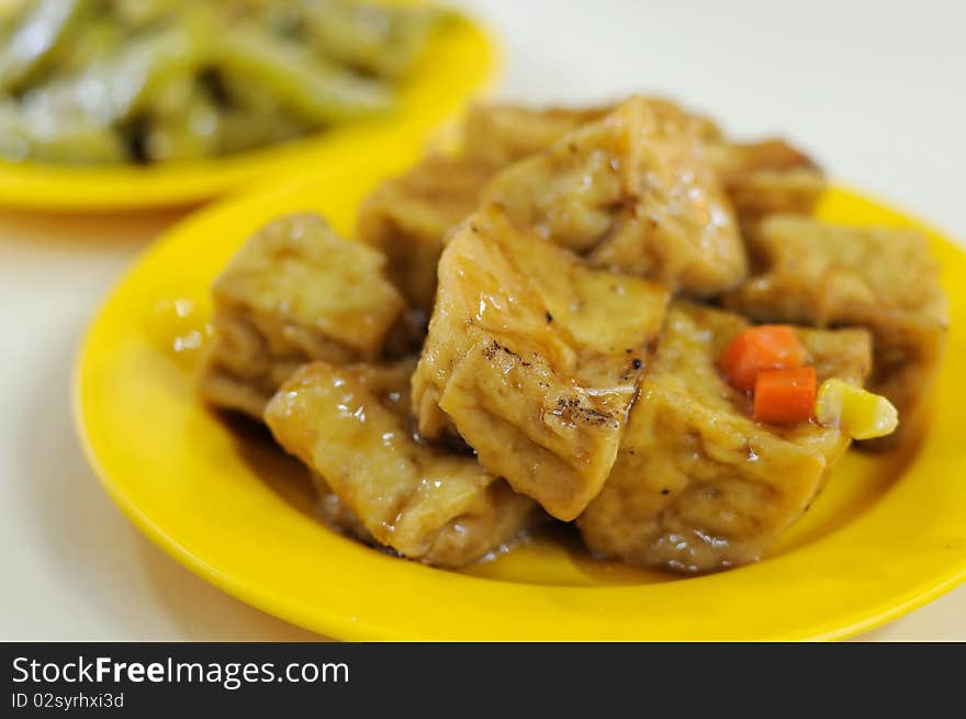 Chinese bean curd delicacy. Suitable for food and beverage, healthy eating and lifestyle, and diet and nutrition.