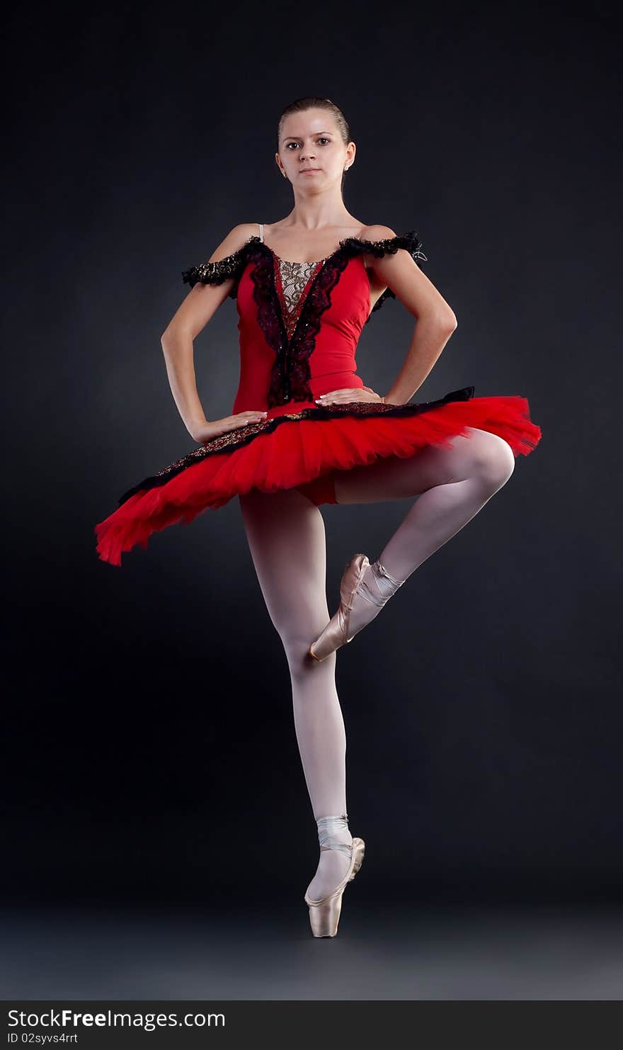 Beautiful ballerina dance ballet dance , studio shot