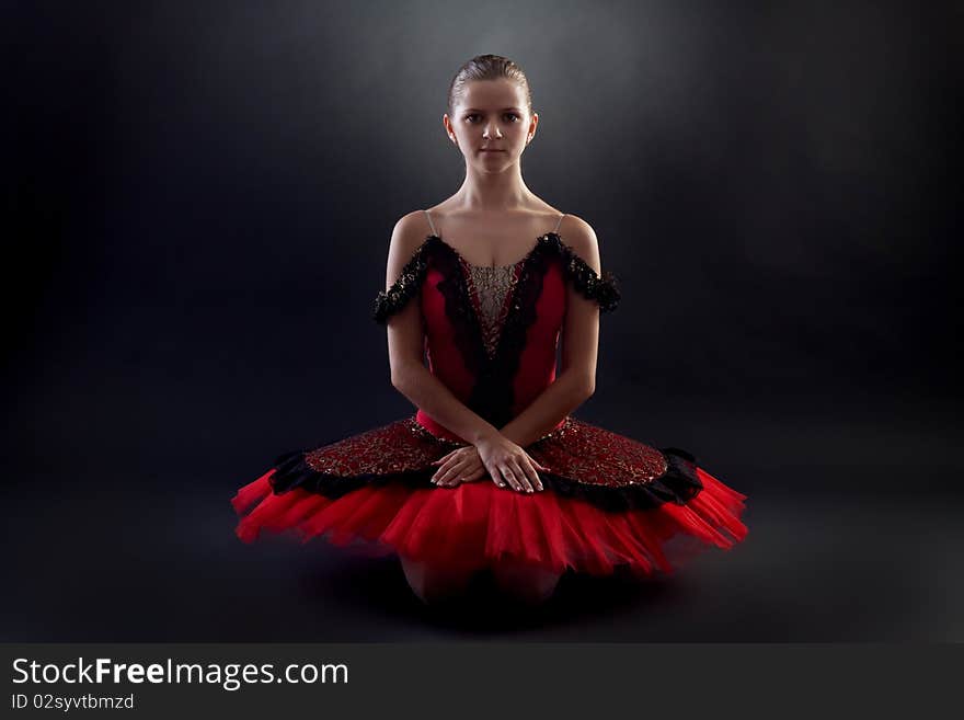 Seated ballerina