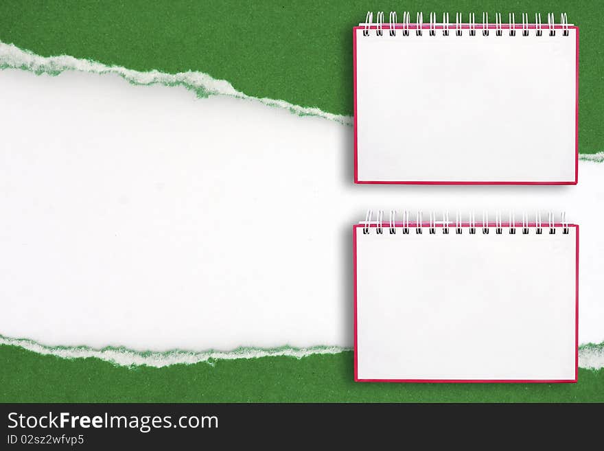 Notebook Frame On A White Background