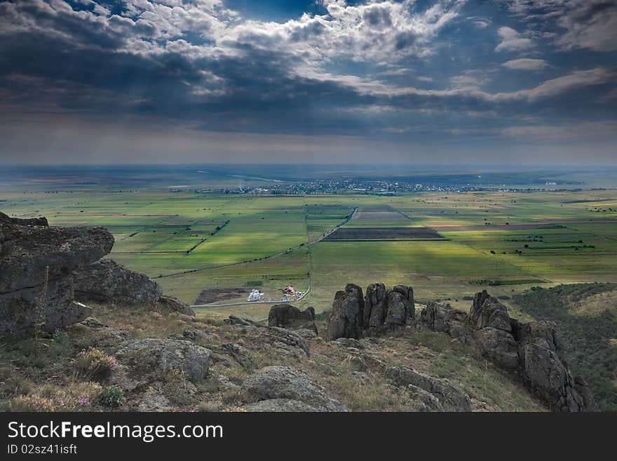 Landscape With Stormy Sky