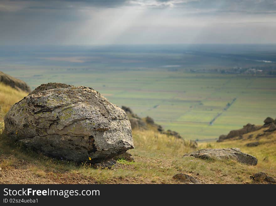 Granit Stone In Sunlight