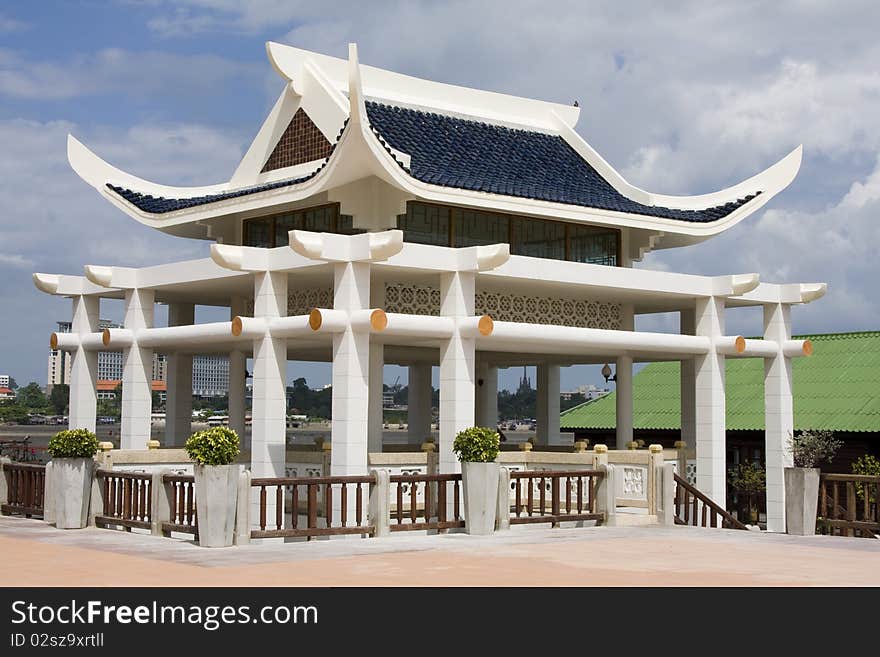 Chinese style arbor. Pattaya, Thailand.